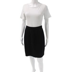 St. John Evening By Marie Gray Womens Black Pencil Skirt Size 6
